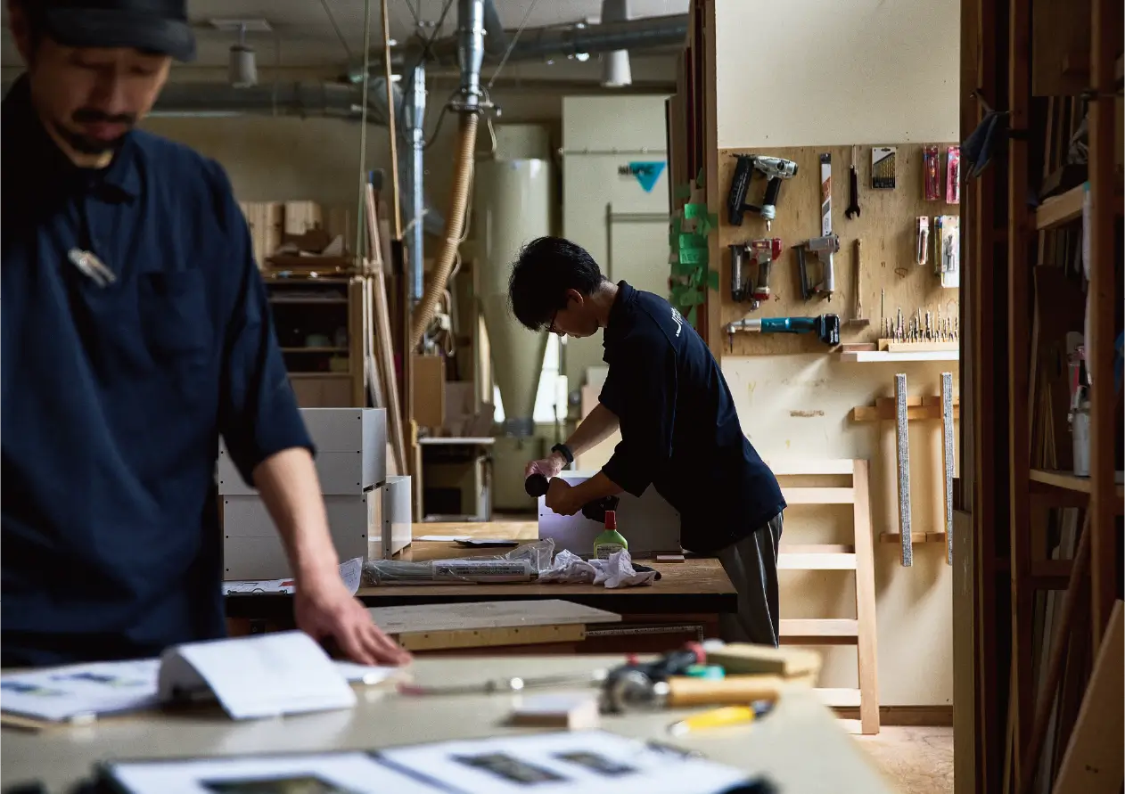 自社工場での製作